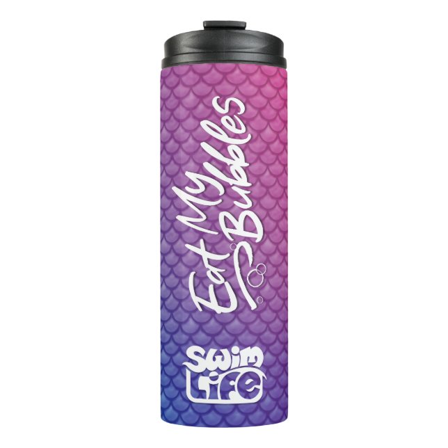 Termo "Come My Bubbles" Escalas rosa/morada/azul Vida de (Anverso)