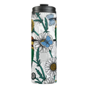 Termo Comedores de abejas, mariposas azules y maricas en