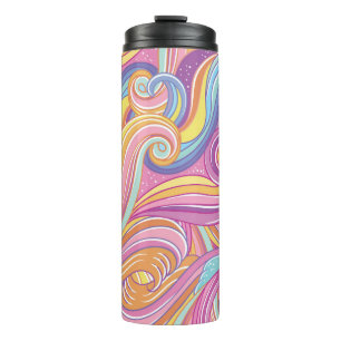 Termo Cometa arcoiris: Cielo mágico de ensueño.