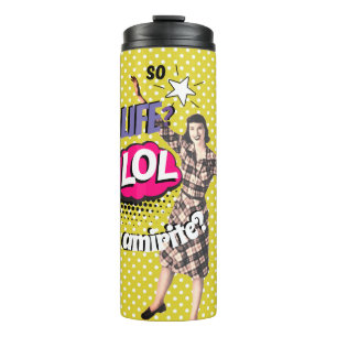 Termo Comic Book Pop Art Retro Lady Funny