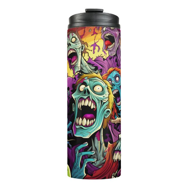 Termo Cómic personalizado zombies Tumbler envuelve camis (Anverso)