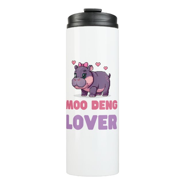 Termo Comical MOO DENG LOVER Wild One Retro Gamer Hippo (Anverso)
