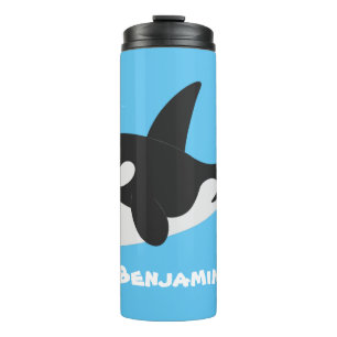 Termo Cómico asesino ballena orca personalizado lindo il