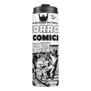 Termo 'Cómics de Terror' Tumbler Retro