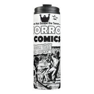 Termo 'Cómics de Terror' Tumbler Retro