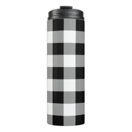 Termo Comprobación de búfalo en blanco y negro