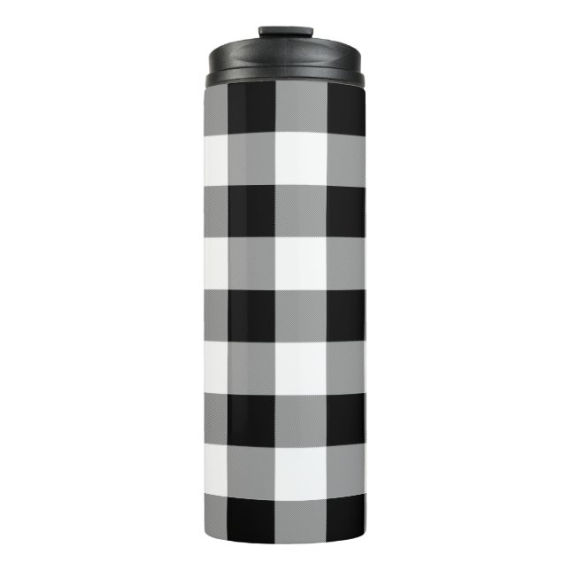 Termo Comprobación de búfalo en blanco y negro (Anverso)