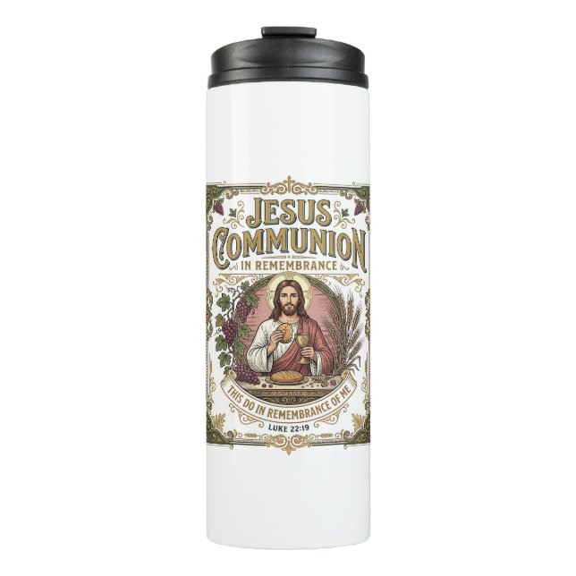 Termo Comunión de Jesús Comunión de Jesús Fe Cristiana V (Anverso)