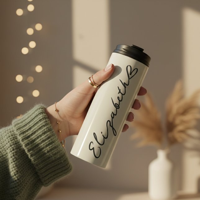 Termo con Nombre Personalizado Regalo para Damas d (Custom Name Thermal Tumbler Gift for Her, Mom & Wife, Custom Bridal Party Personalized Tumbler Cup)