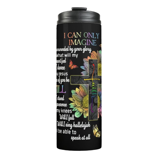 Termo Conciencia del autismo Sólo puedo imaginar la fe d (Anverso)