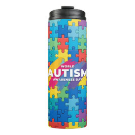 Termo Conciencia sobre el Autismo  --Taza Térmica