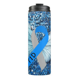 Termo Concienciación/apoyo inspirador sobre la diabetes