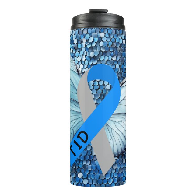 Termo Concienciación/apoyo inspirador sobre la diabetes (Anverso)