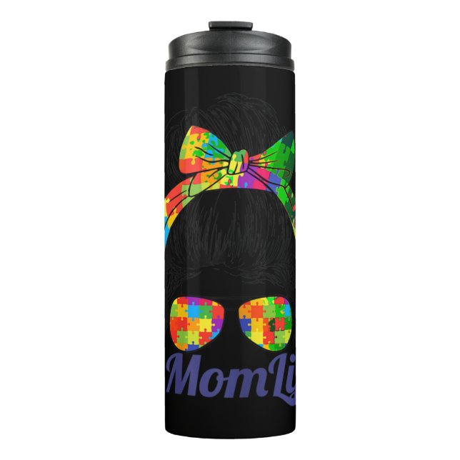 Termo Concienciación autista sobre el autismo de mamá, m (Anverso)