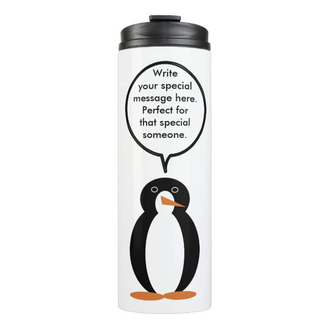Termo Concurso de cumpleaños con la Sra. Penguin persona (Anverso)