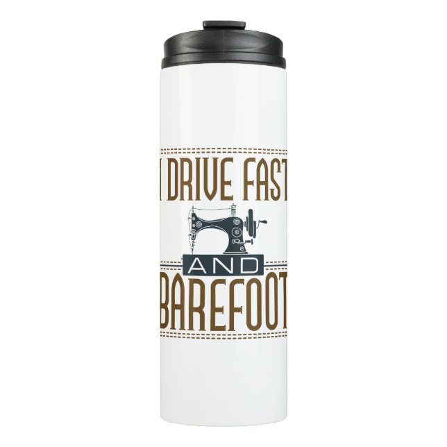 Termo Conduzco rápido y descalzo máquina de coser de vin (Anverso)