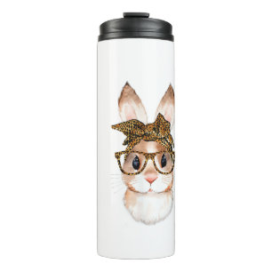 Termo Conejito de Pascua Lindo Mamá de Pascua Leopardo A