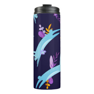 Termo Conejo de conejo personalizado, patrón sin costura