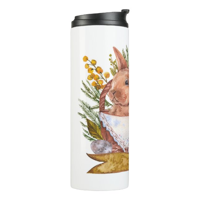 Termo Conejo de Pascua en una canasta (Rotado hacia la izquierda)
