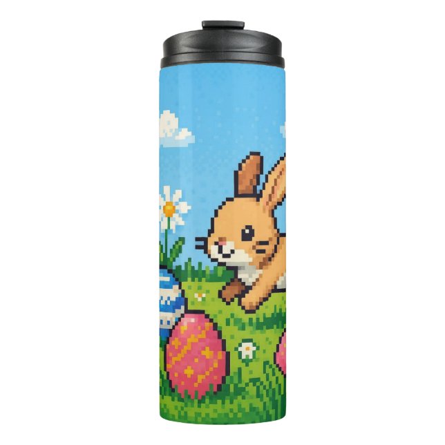 Termo conejo de Pascua lindo de 8 bits (Anverso)
