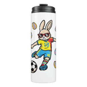 Termo Conejo de Pascua Patada de Fútbol Americano Conejo