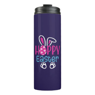 Termo Conejo Feliz de Pascua Huevo Diseño Lindo de Prima