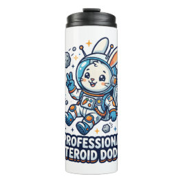 Termo Conejo Profesional que Esquiva Asteroides