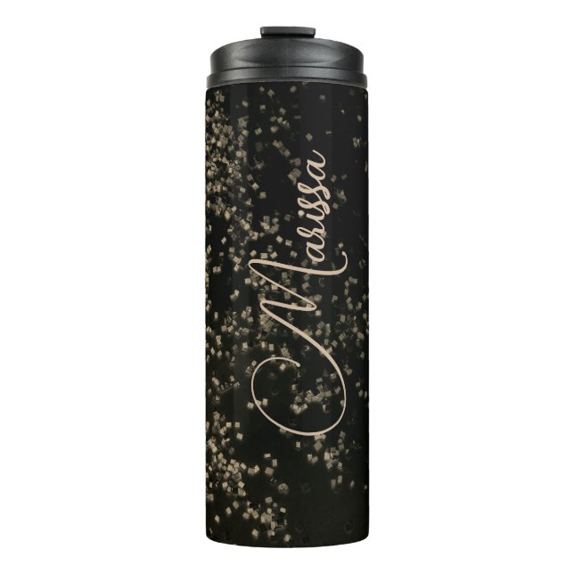 Termo Confetti de oro de Moda personalizada (Anverso)