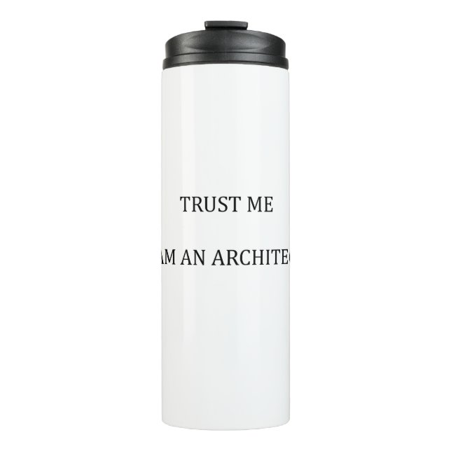 Termo Confía en mí que soy arquitecto (Anverso)