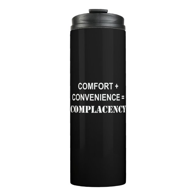 Termo Confort + Comodidad = Complacencia (Anverso)