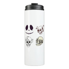 Termo Conjunto de cuatro ilustraciones de cráneos únicos