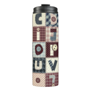 Termo Conjunto de letras de alfabetos en estilo de mosai