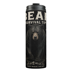 Termo Consejos de supervivencia del oso de Black Bear Vi