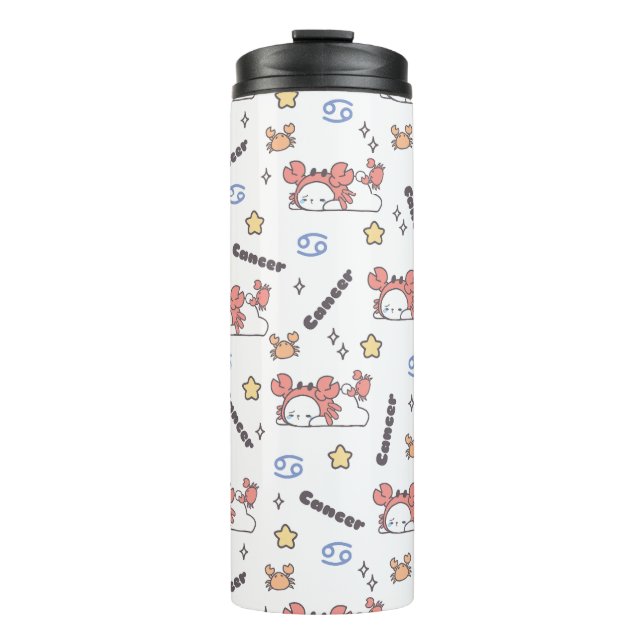 Termo Constanza de Cáncer Acogedora Conejo y Zodiac Cang (Anverso)