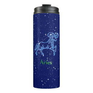 Termo Constelación de Aries y signo zodiacal con estrell