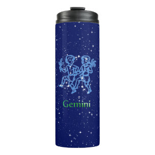 Termo Constelación de Géminis y signo zodiacal con estre