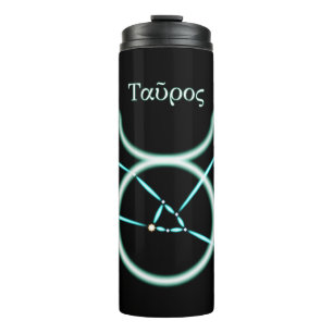 Termo Constelación de zodiaco Tumbler termal de Taurus
