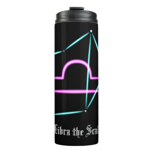 Termo Constelación zodíaca Tumbler térmico de Libra