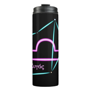 Termo Constelación zodíaca Tumbler térmico de Libra