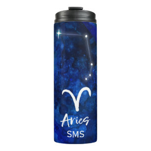 Termo Constelación zodiacal de Aries Monograma de galaxi