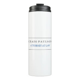 Termo Consultor blanco negro abogado en la profesión de 