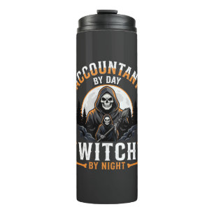 Termo Contador de Halloween de Día Bruja de Noche Diseño