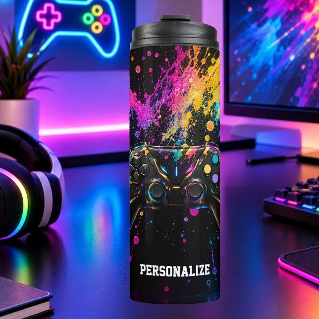 Termo Controlador de juegos (Gaming Controller Thermal Tumbler 
)