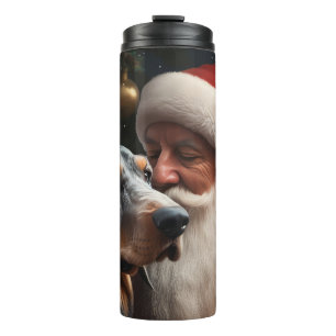 Termo Coonhound Bluetick Con Navidades De Santa Claus