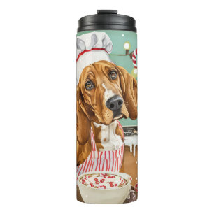 Termo Coonhound Horneando en Vacaciones: Navidades Festi