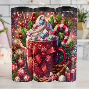 Termo Copa de Cacao caliente con malvaviscos