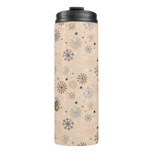 Termo Copo de nieve de invierno personalizado