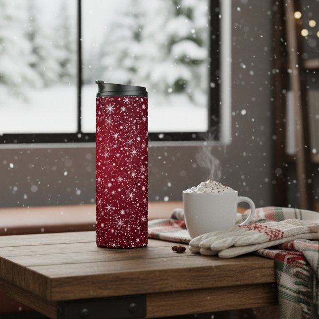 Termo Copo de Nieve Rojo Festivo (Subido por el creador)