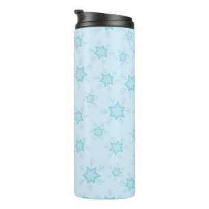 Termo Copos de nieve, hielo azul, helados de nieve, niev