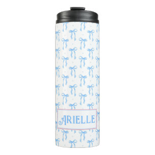 Termo Coquette Blue Bow personalizada